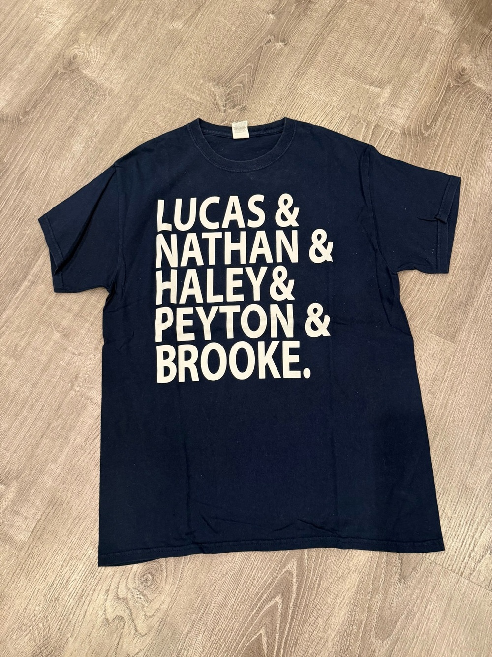 One Tree Hill Character Name List T Shirt Size Medium